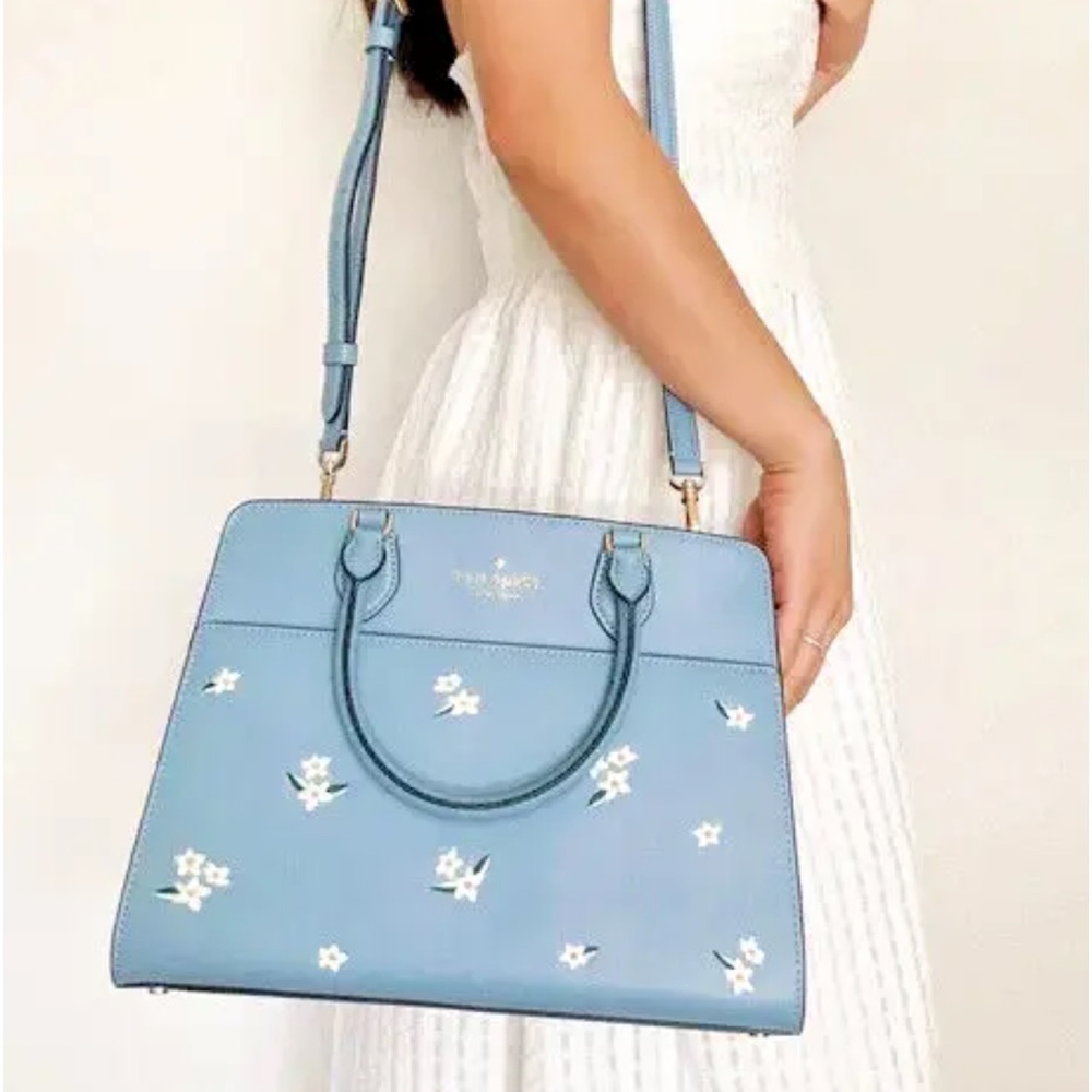 KATE SPADE MADISON LEATHER MEDIUM SATCHEL CROSSBODY SHOULDER BAG PURSE $459 - Picture 6 of 6